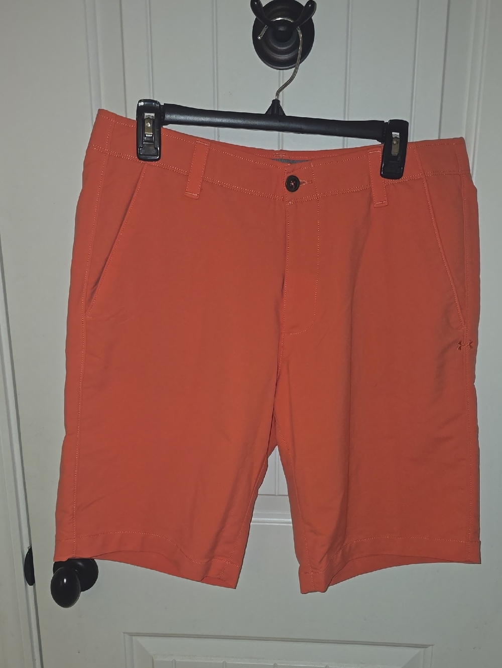Under Armour Men’s Orange Performance Flat Front Shorts